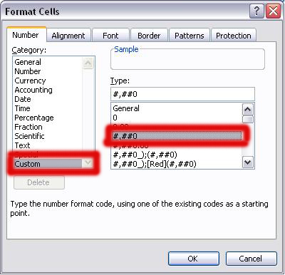 format cells screenshot