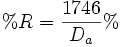 %R = \frac{{1746}}{{D_a }}
%\,\!