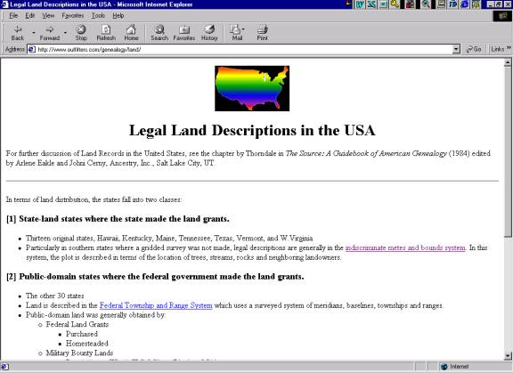 mapping legal land descriptions in expertgps