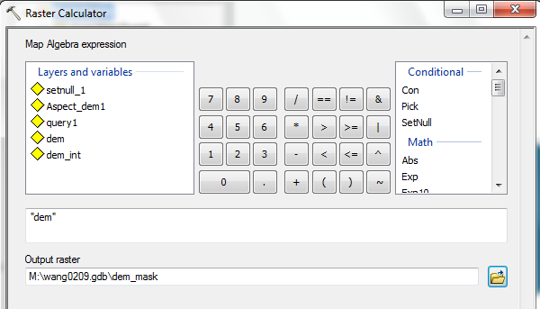 continuous data in a raster format