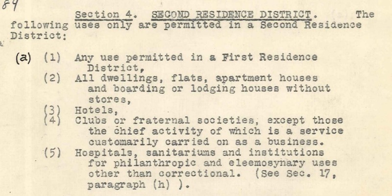 City of Seattle Zoning Code: 1923