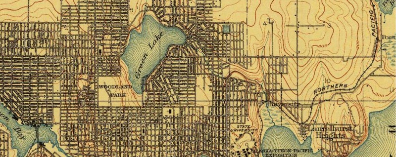 University District Topographical map 1911