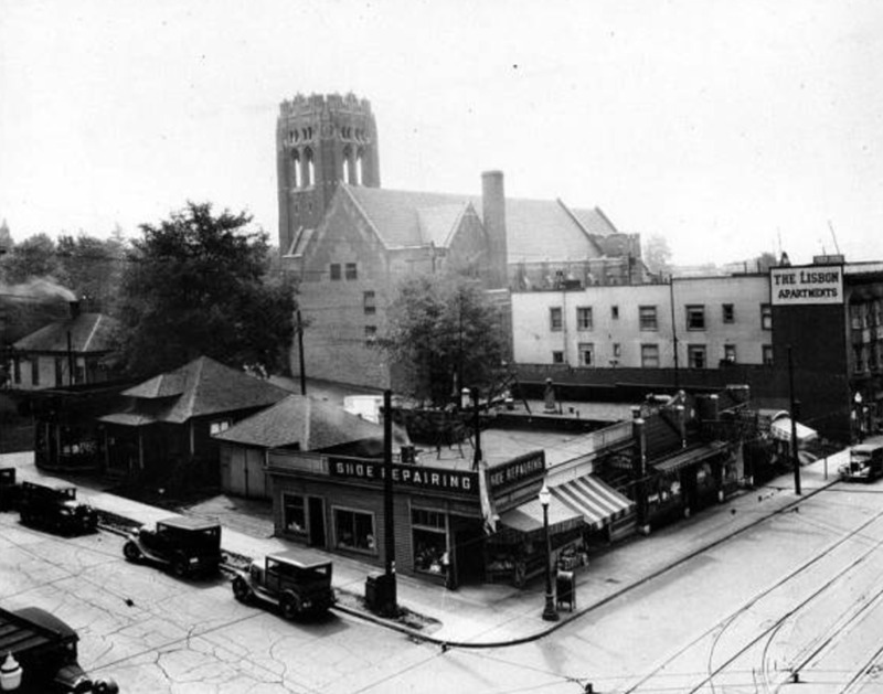 Corner of N.E. 43rd St. and University Way N.E., ca. 1930<br />
