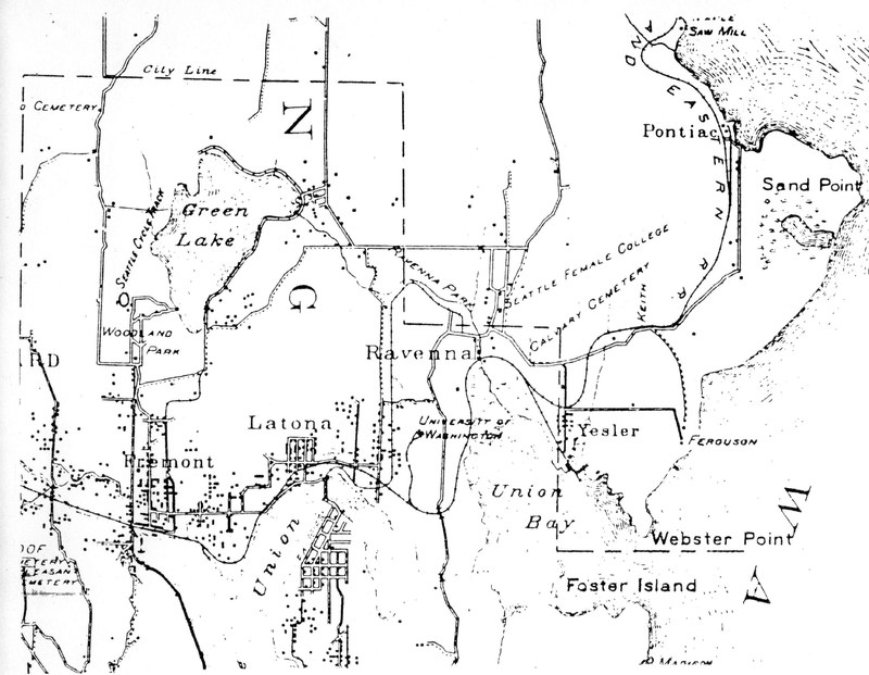 Road Map of University District from 1894.