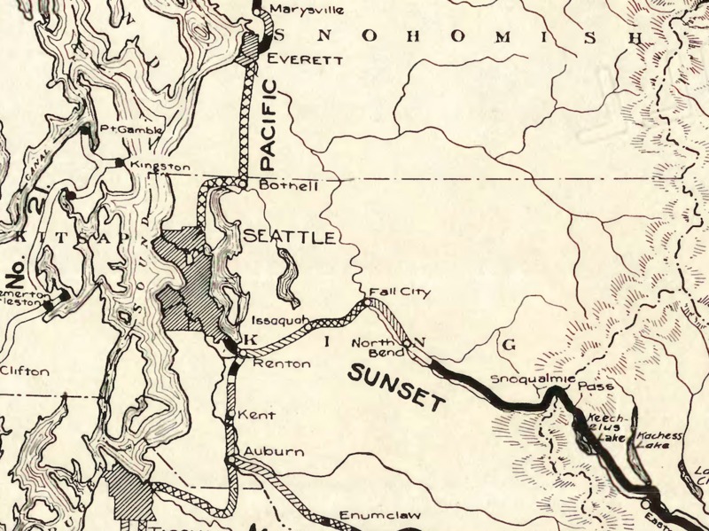 Washington State Highway Map, 1915