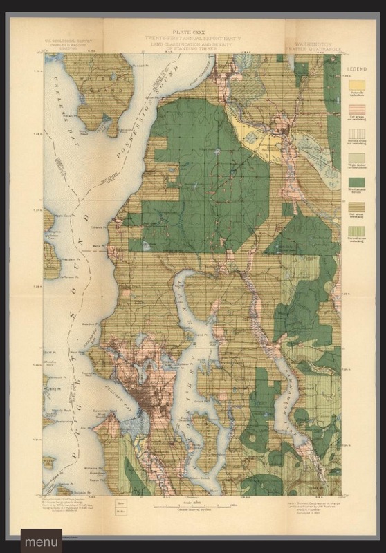 Plate CXXX. Seattle Quadrangle, Washington, Land Classification and Density of Standing Timber.