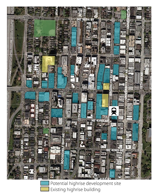 Potential Locations for Highrise from UD Urban Design Final Recommendations p. 30