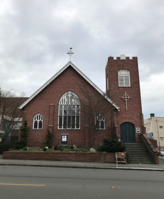 Christ Episcopal Church on Brooklyn Ave. - University District (Seattle, WA). Photographed by Michelle Kang on 01/20/17.