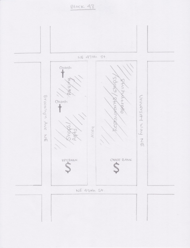 Hand drawn map of block 48.