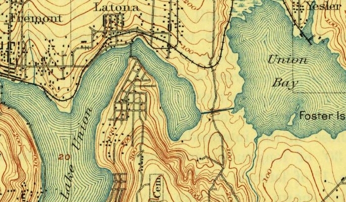 Bridge crossing, 1894 Topographic Map