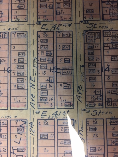 Selection from 1912 Kroll Real Estate Atlas of Seattle