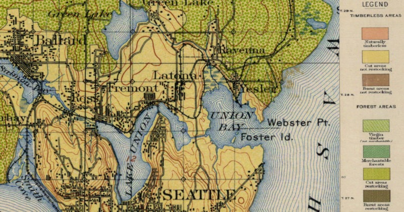 Land classification sheet, Washington, Seattle quadrangle (1897). Washington 1:125,000 topographic quadrangles