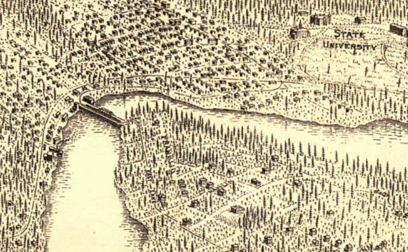 Bird's Eye View, City of Seattle and vicinity, 1904
