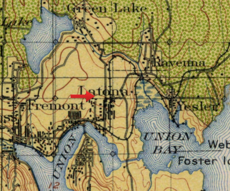 Land classification map of U district area in 1897