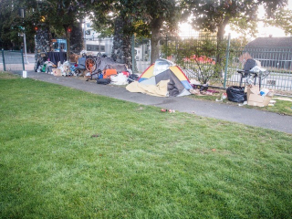 University Playground Homeless Encampment