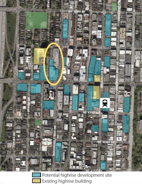Block44: potential HIgh-rise development site(colored blue)