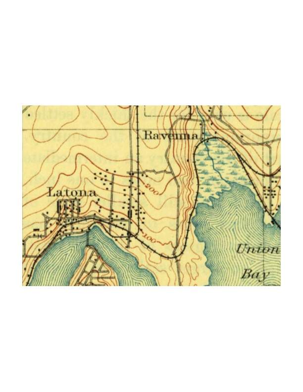 Antique Map Of Seattle - Usgs Topographic Map - 1894