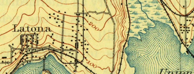Seattle 1894 Topographical Map