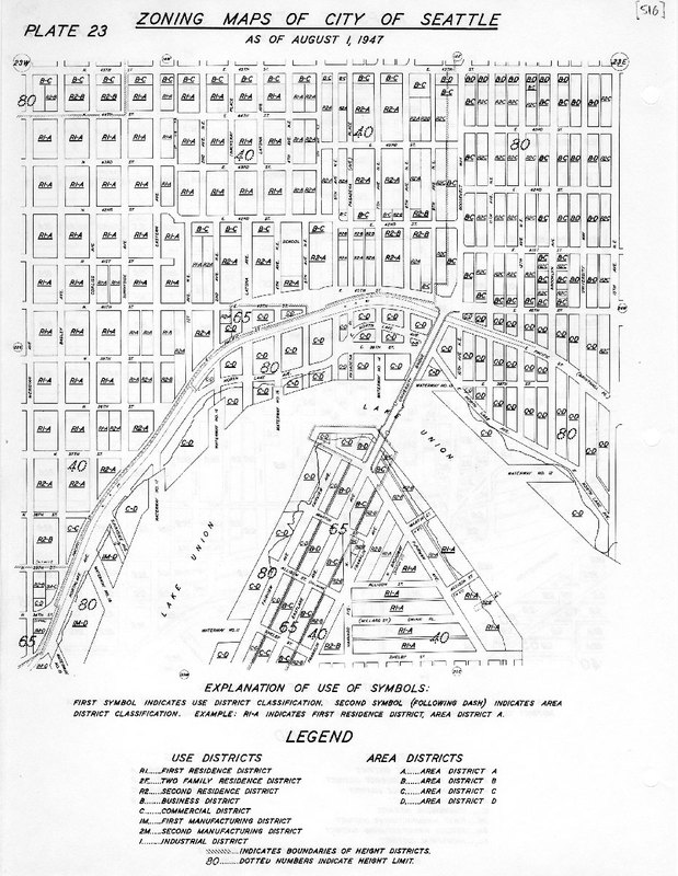 Plate 23 / Zoning maps of City of Seattle as of August 1, 1947