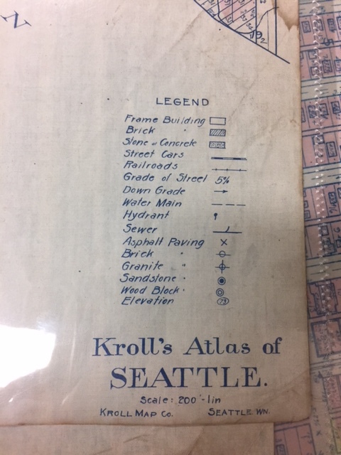 Selection from 1912 Kroll Real Estate Atlas of Seattle
