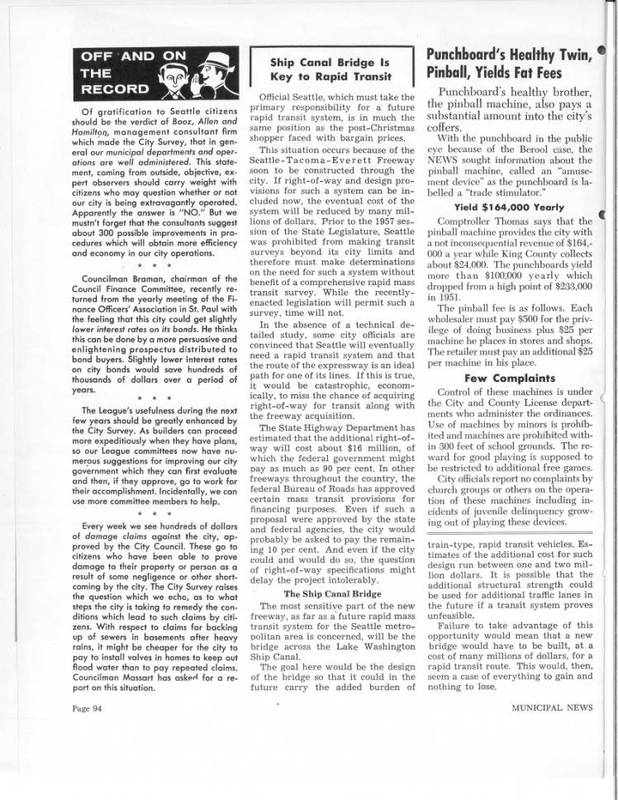 	Municipal News, v. 47, no. 11, Jun. 22, 1957