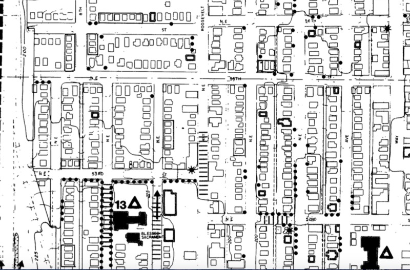 1970s University District Real Estate Map <br />

