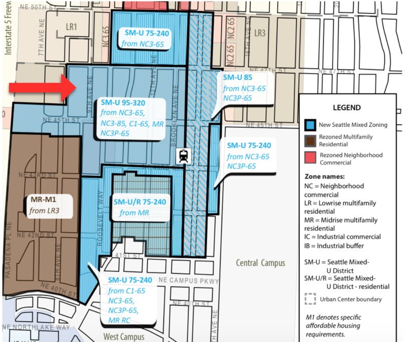 Block44: core of the U district rezoning area 