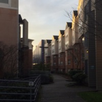 Viewpoint of never ending apartments following Stevens Court