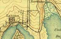 1894 Map of Seattle, Zoomed in to U District Area