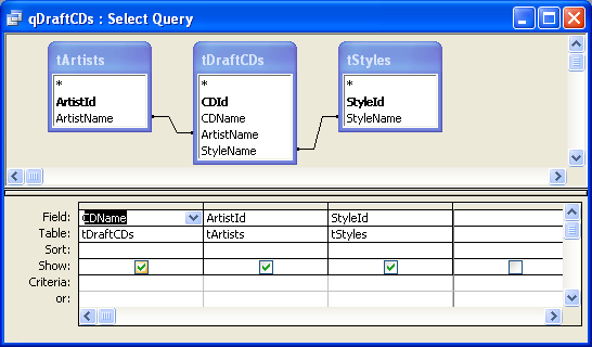Query design