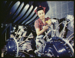 Image of Woman Working on Motor