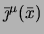 $\bar \jmath^\mu(\bar x)$