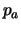 $p_a$