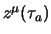 $z^\mu(\tau_a)$