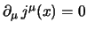 $\partial_\mu \, j^\mu(x) = 0$