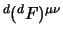 ${}^d({}^d F)^{\mu\nu}$