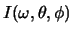 $I(\omega,\theta,\phi)$