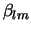 $\beta_{lm}$