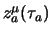 $z_a^\mu(\tau_a)$