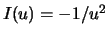 $I(u) = -1/u^2$