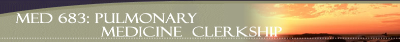 Hubi 683 Pulmonary Medicine Clerkship 