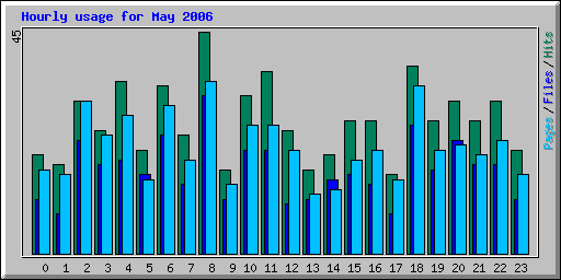 Hourly usage for May 2006