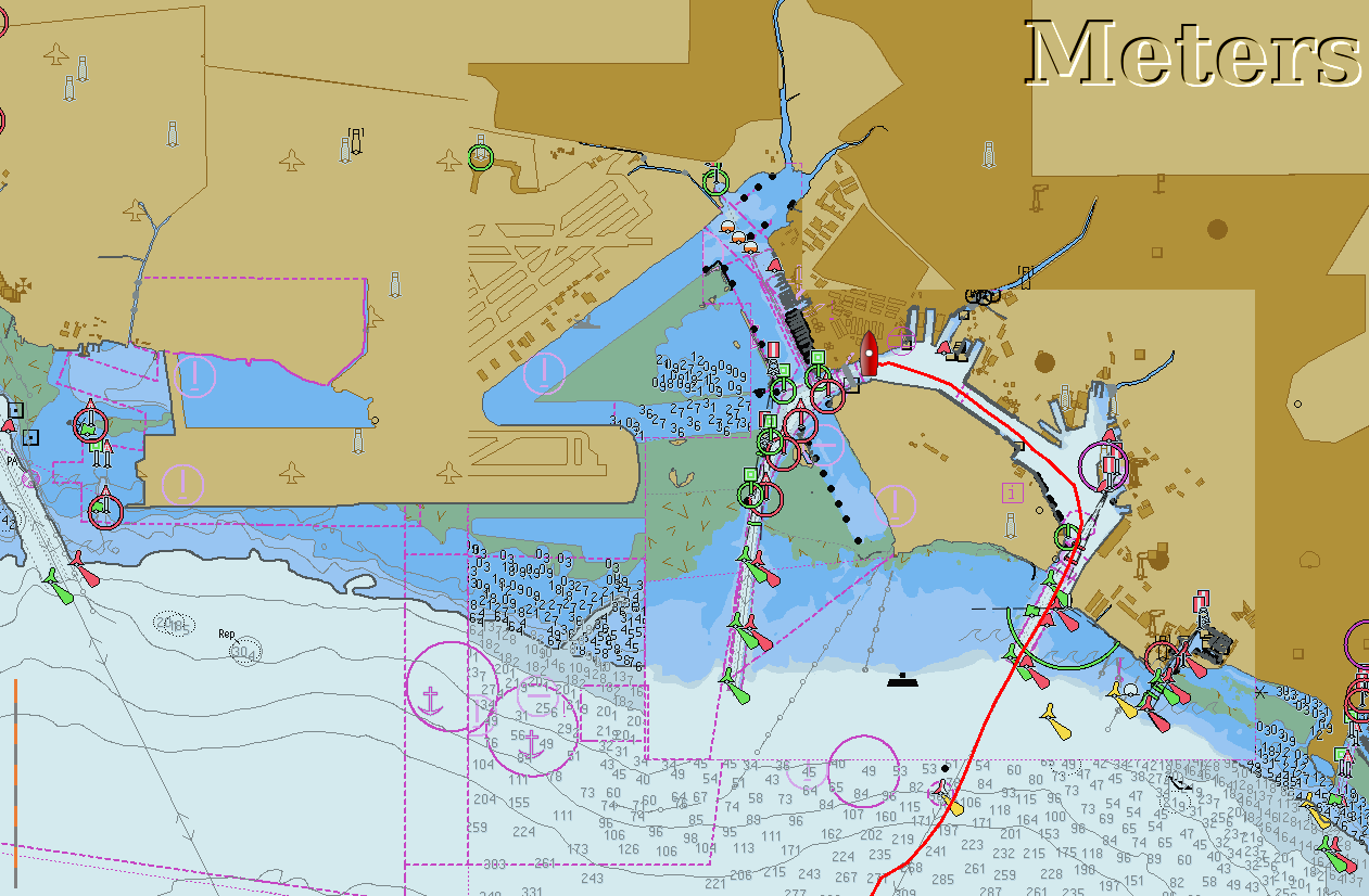Track of the TGT as we headed into port in Honolulu