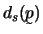 $d_s(\u p)$
