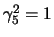 $\gamma_5^2 = 1$