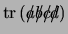 $\tr (\slash a \slash b \slash c \slash d)$