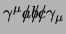 $\gamma^\mu \slash a \slash b \slash c \gamma_\mu$