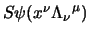 $\psi(x^\mu)$