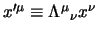 $S \psi(x^\nu {\Lambda_\nu}^\mu)$