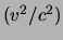 $(v^2 / c^2)$